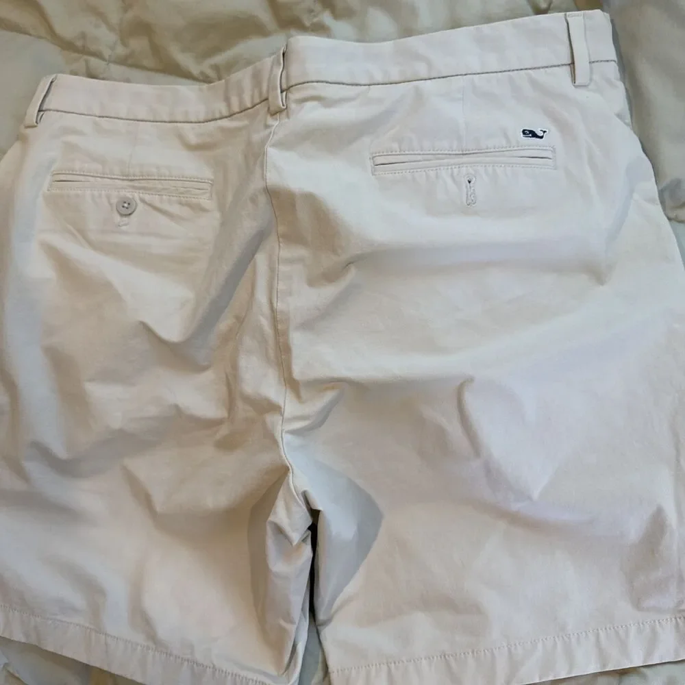 VINEYARD VINES PERFORMANCE COTTON NYLON Khaki SHORTS MEN'S SIZE 38 Pre-Owned !